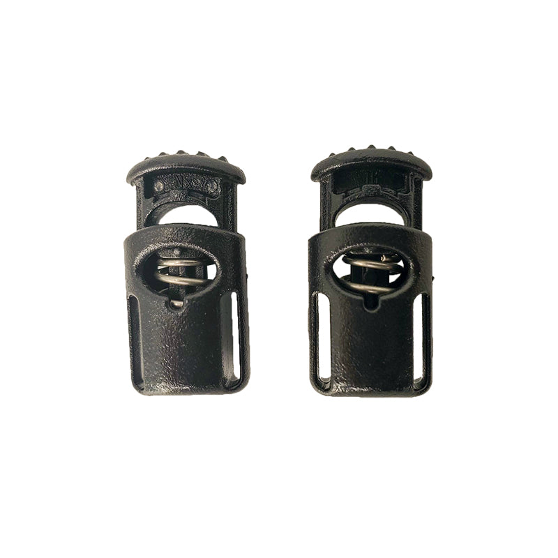 Cord Lock, Spring, Pair, Black