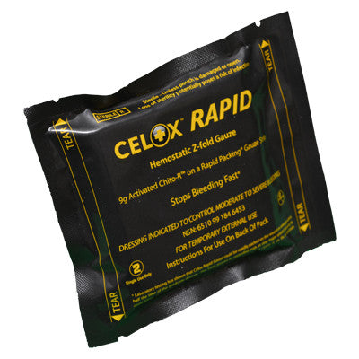 Celox Rapid Hemostatic Z-Fold Gauze