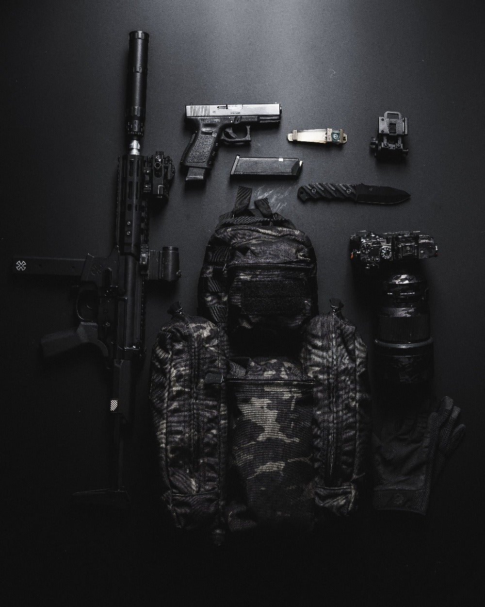 military gear black S.O.Tech Go Pack, A1, MultiCam® Black – S.O.Tech Tactical