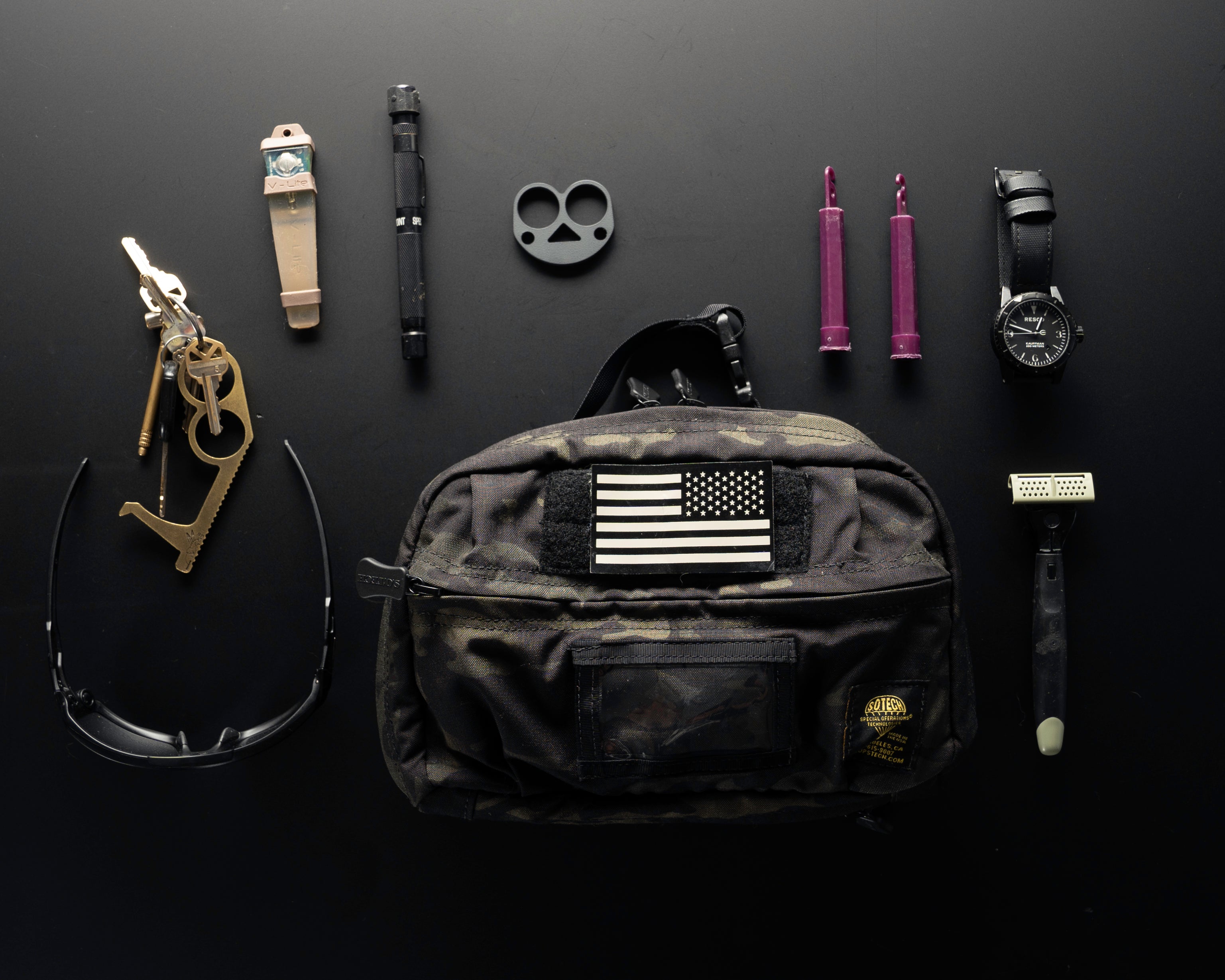 SOTECH EXPANDING SERE PACK A1 折畳リュックサック Road Warrior Bag, A1 MultiCam® Black – S.O.Tech Tactical